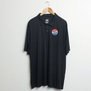 Pepsi Cola Polo Shirt Mens 2XL Black Employee Top (Flawed)
